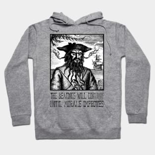 the beatings will continue until morale improves Hoodie